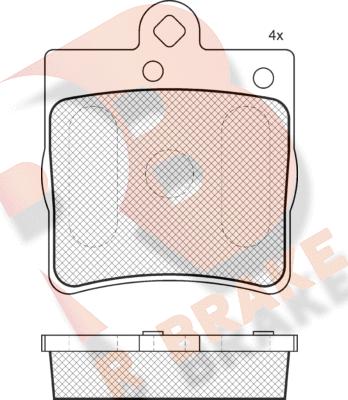 R Brake RB1311-396 - Гальмівні колодки, дискові гальма autozip.com.ua