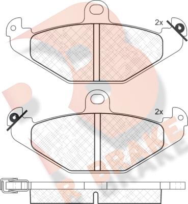 R Brake RB1379 - Гальмівні колодки, дискові гальма autozip.com.ua