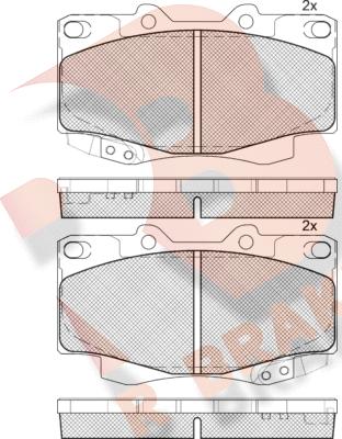 R Brake RB1781 - Гальмівні колодки, дискові гальма autozip.com.ua