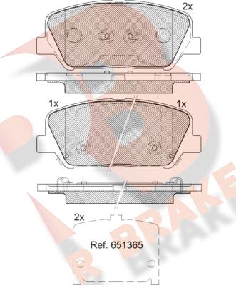 R Brake RB2090 - Гальмівні колодки, дискові гальма autozip.com.ua