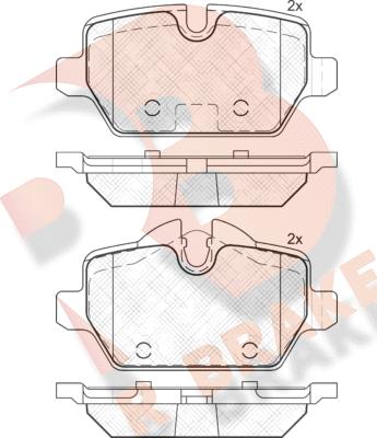 R Brake RB2008 - Гальмівні колодки, дискові гальма autozip.com.ua