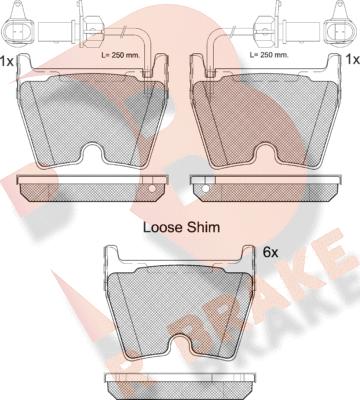 R Brake RB2113-202 - Гальмівні колодки, дискові гальма autozip.com.ua