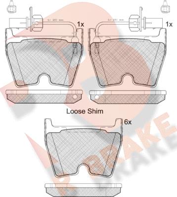 R Brake RB2113 - Гальмівні колодки, дискові гальма autozip.com.ua