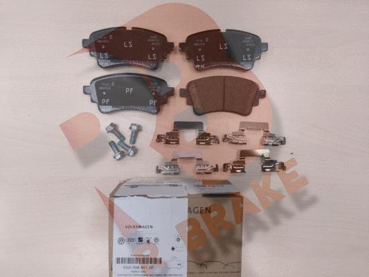 R Brake RB2256-203 - Гальмівні колодки, дискові гальма autozip.com.ua