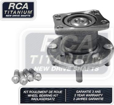 RCA France RCAK1043 - Комплект підшипника маточини колеса autozip.com.ua