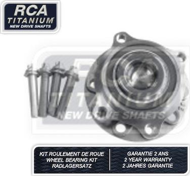 RCA France RCAK1042 - Комплект підшипника маточини колеса autozip.com.ua
