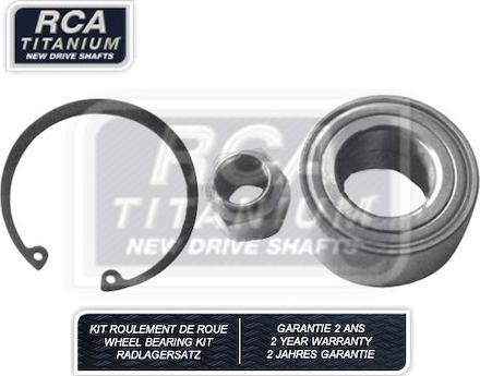 RCA France RCAK1012 - Комплект підшипника маточини колеса autozip.com.ua
