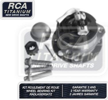 RCA France RCAK1104 - Комплект підшипника маточини колеса autozip.com.ua
