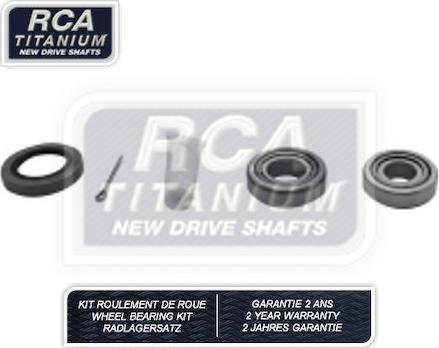 RCA France RCAK1182 - Комплект підшипника маточини колеса autozip.com.ua