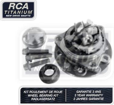 RCA France RCAK1187 - Комплект підшипника маточини колеса autozip.com.ua