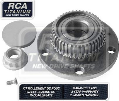 RCA France RCAK1138 - Комплект підшипника маточини колеса autozip.com.ua