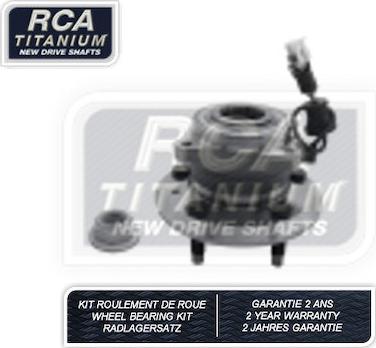 RCA France RCAK1240 - Комплект підшипника маточини колеса autozip.com.ua