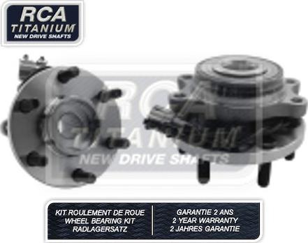 RCA France RCAK1281 - Комплект підшипника маточини колеса autozip.com.ua