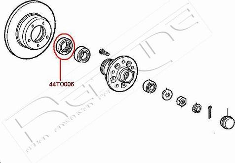 Red Line 44TO006 - Ущільнююче кільце, сальник, маточина колеса autozip.com.ua
