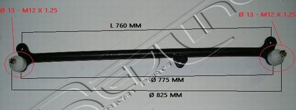 Red Line 40NI038 - Поздовжня рульова тяга autozip.com.ua