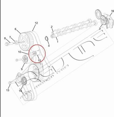 Red Line 13TA008 - Натягувач, зубчастий ремінь autozip.com.ua