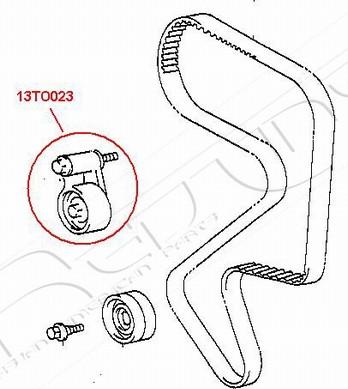 Red Line 13TO023 - Натягувач, зубчастий ремінь autozip.com.ua
