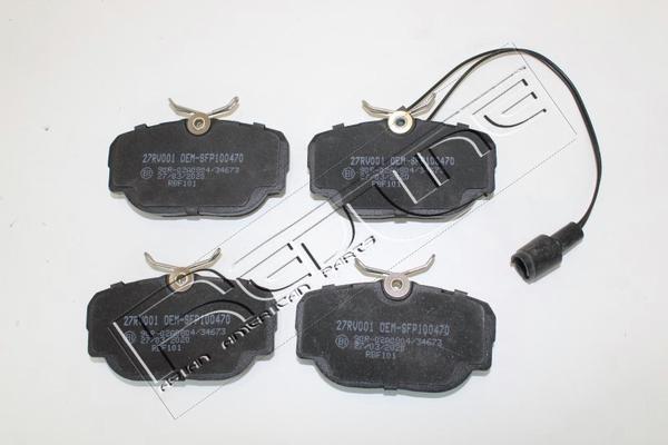 Red Line 27RV001 - Гальмівні колодки, дискові гальма autozip.com.ua