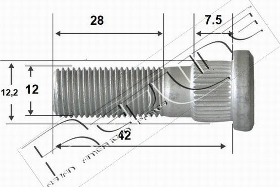 Red Line 73HO001 - Болт, стійка валу autozip.com.ua