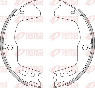 Remsa 4494.00 - Комплект гальм, ручник, парковка autozip.com.ua