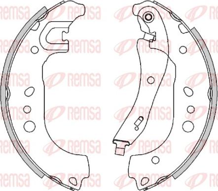 Remsa 4495.00 - Гальмівні колодки autozip.com.ua