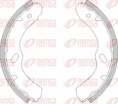 Remsa 4458.00 - Комплект гальм, барабанний механізм autozip.com.ua