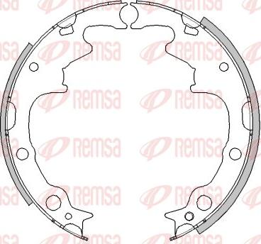 Remsa 4511.01 - Комплект гальм, барабанний механізм autozip.com.ua