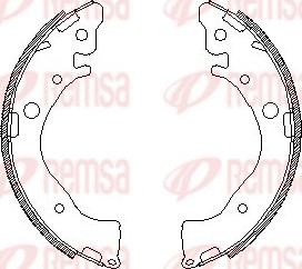 Remsa 4587.00 - Гальмівні колодки autozip.com.ua