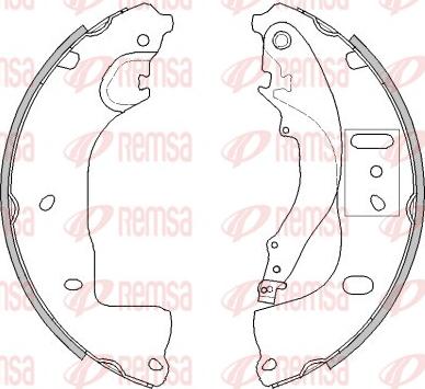 Remsa 4539.00 - Гальмівні колодки autozip.com.ua