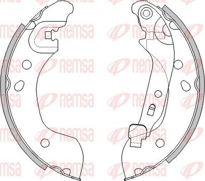 Remsa 4536.00 - Гальмівні колодки autozip.com.ua