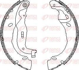Remsa 4537.00 - Гальмівні колодки autozip.com.ua