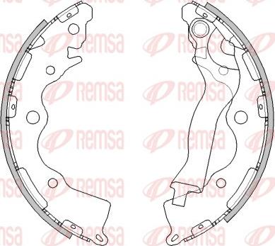 Remsa 4525.00 - Комплект гальм, барабанний механізм autozip.com.ua