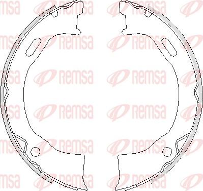 Remsa 4695.00 - Комплект гальм, ручник, парковка autozip.com.ua