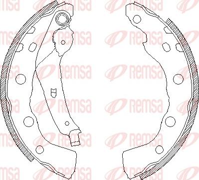 Remsa 4059.00 - Комплект гальм, барабанний механізм autozip.com.ua