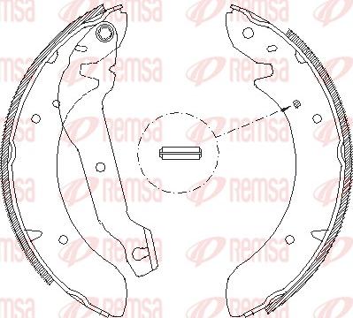 Remsa 4054.00 - Гальмівні колодки autozip.com.ua