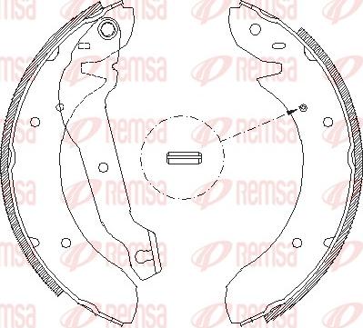 Remsa 4055.00 - Гальмівні колодки autozip.com.ua