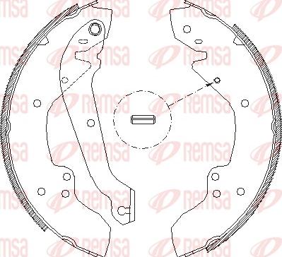 Remsa 4056.00 - Гальмівні колодки autozip.com.ua