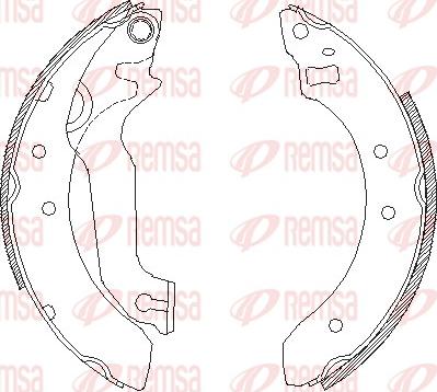 Remsa 4057.00 - Гальмівні колодки autozip.com.ua