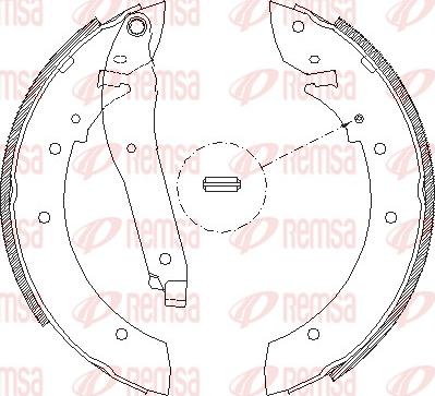 Remsa 4069.00 - Гальмівні колодки autozip.com.ua