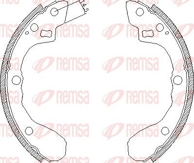 Remsa 4060.01 - Гальмівні колодки autozip.com.ua