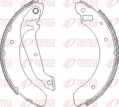 Remsa 4062.00 - Гальмівні колодки autozip.com.ua