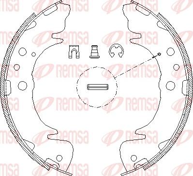 Remsa 4089.00 - Гальмівні колодки autozip.com.ua