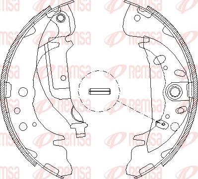 Remsa 4089.01 - Гальмівні колодки autozip.com.ua