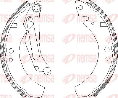 Remsa 4023.00 - Гальмівні колодки autozip.com.ua