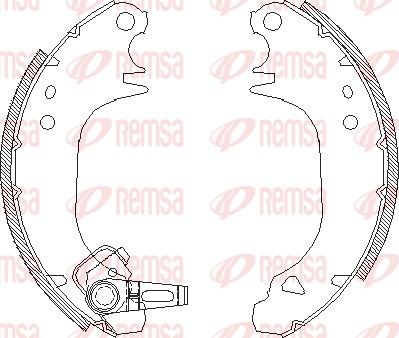 Remsa 4075.00 - Гальмівні колодки autozip.com.ua