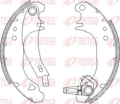 Remsa 4075.01 - Гальмівні колодки autozip.com.ua