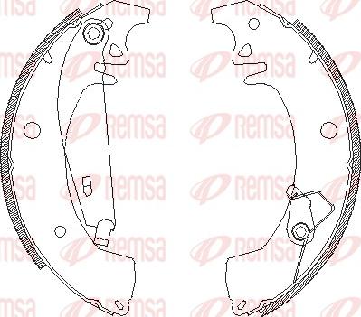 Remsa 4078.01 - Гальмівні колодки autozip.com.ua