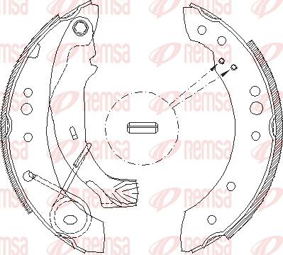 Remsa 4149.00 - Гальмівні колодки autozip.com.ua