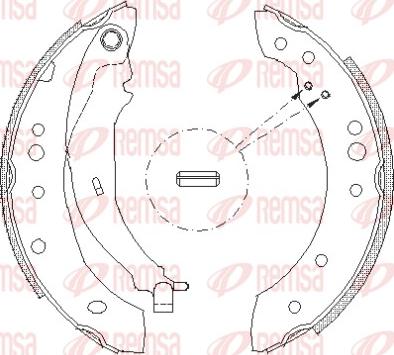 Remsa 4149.01 - Колодка торм. барабан. MITSUBISHI COLT задн. пр-во Remsa autozip.com.ua