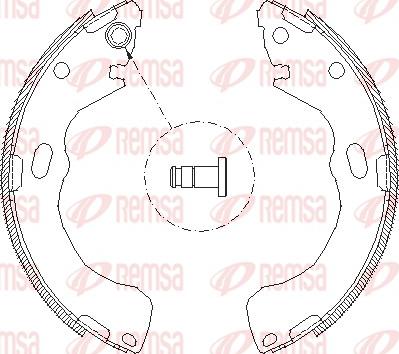 Remsa 4146.00 - Гальмівні колодки autozip.com.ua